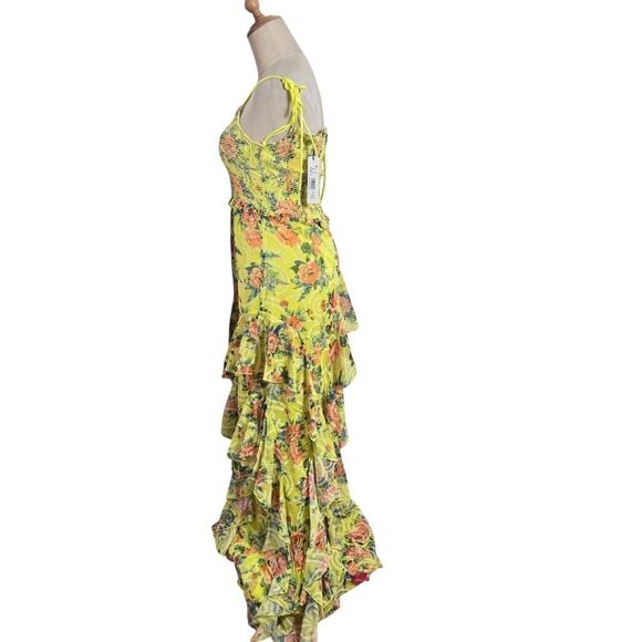 Alice + Olivia Jocelyn Tiered Ruffle Maxi Dress NWT - Picture 6 of 9